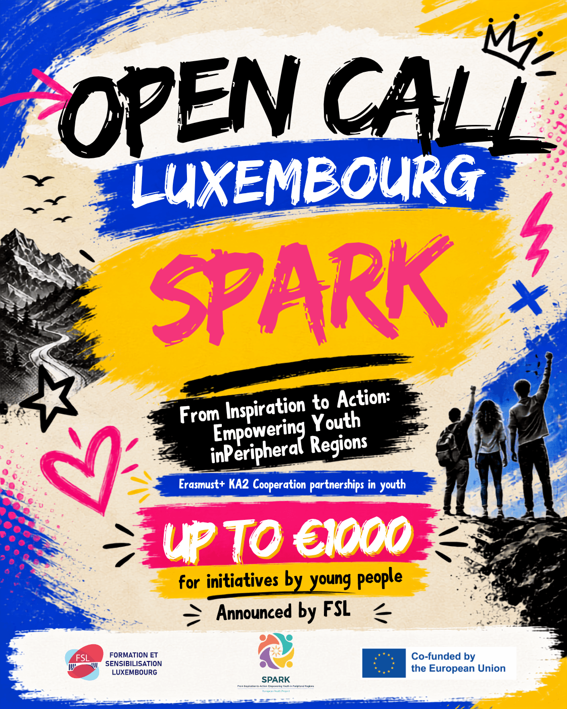 Open Call: Spark Project Grants Up to €1,000 for Youth Teams in Luxembourg's Peripheral Areas